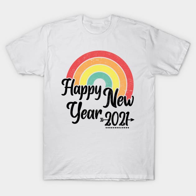Happy New Year 2021 T-Shirt by aborefat2018